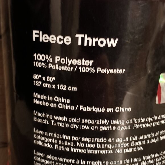 Ohio State Buckeye Fleece Throw Blanket 50"x60" Brand New by Northwest Co - Picture 5 of 8